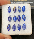 Natural Lapis Lazuli Doublet Gemstone Smooth Marquise Shape Cabochon High Quality Loose Gemstones For Jewelry Making 13x7 MM Size 12 Pcs V4292