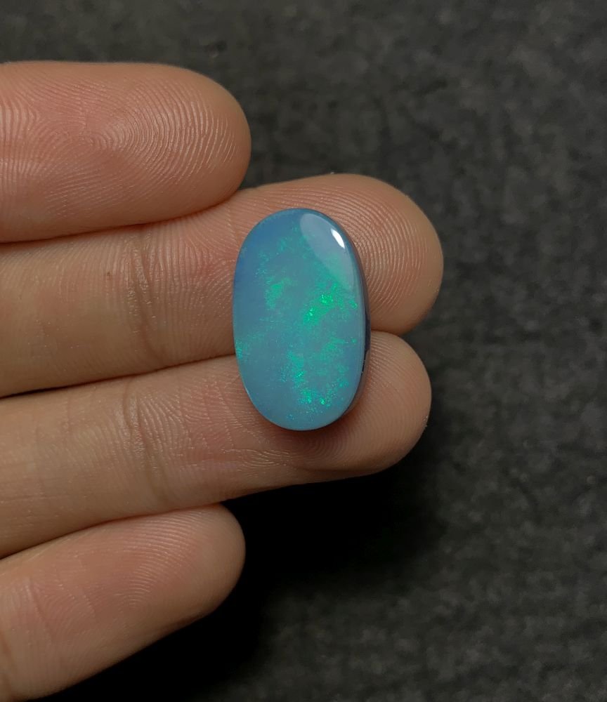 Natural Australian Opal Gemstone Smooth Oval Shape Cabochon High Quality Loose Gemstones For Jewelry Making 19x12x5 MM Size 1 Pcs SM20619