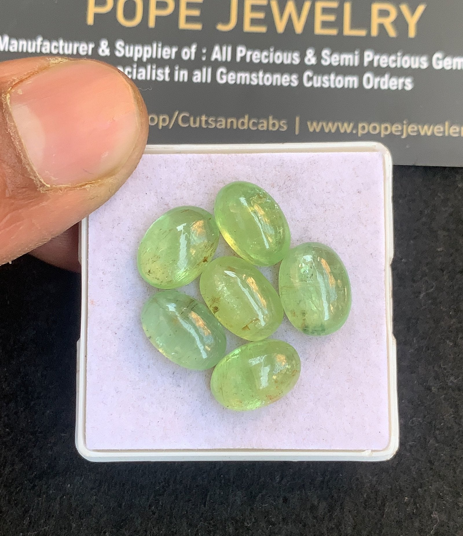 Natural Mint Kyanite Gemstone Smooth Oval Shape Cabochon High Quality Loose Gemstones For Jewelry Making 12x9 MM Size 6 Pcs V4805