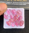 Natural Thailand Pink Sapphire Gemstone Rose Cut Fancy Shape Cabochon High Quality Loose Gemstones For Jewelry Making 9-14 MM Size 12 Pcs V4811