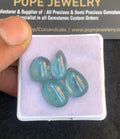 Natural Aqua Kyanite Gemstone Smooth Mix Shape Cabochon High Quality Loose Gemstones For Jewelry Making 12-14 MM Size 4 Pcs V4817