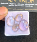 Natural Ametrine Gemstone Rose Cut Fancy Shape Cabochon High Quality Loose Gemstones For Jewelry Making 13-19 MM Size 4 Pcs V4818