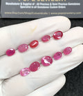 Natural Pink Sapphire Gemstone Faceted Cut Oval Shape High Quality Loose Gemstones For Jewelry Making 7-9 MM Size 10 Pcs SM24681