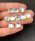 Rainbow Quartz Gemstone Mystic Rainbow Quartz Faceted Cut Cushion Shape Gemstone 10 MM 10 Pieces High Quality Wholesale gems SM24045