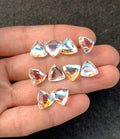 Rainbow Quartz Gemstone Mystic Rainbow Quartz Faceted Cut Trillion Shape Gemstone 10 MM 10 Pieces High Quality Wholesale gems SM24047