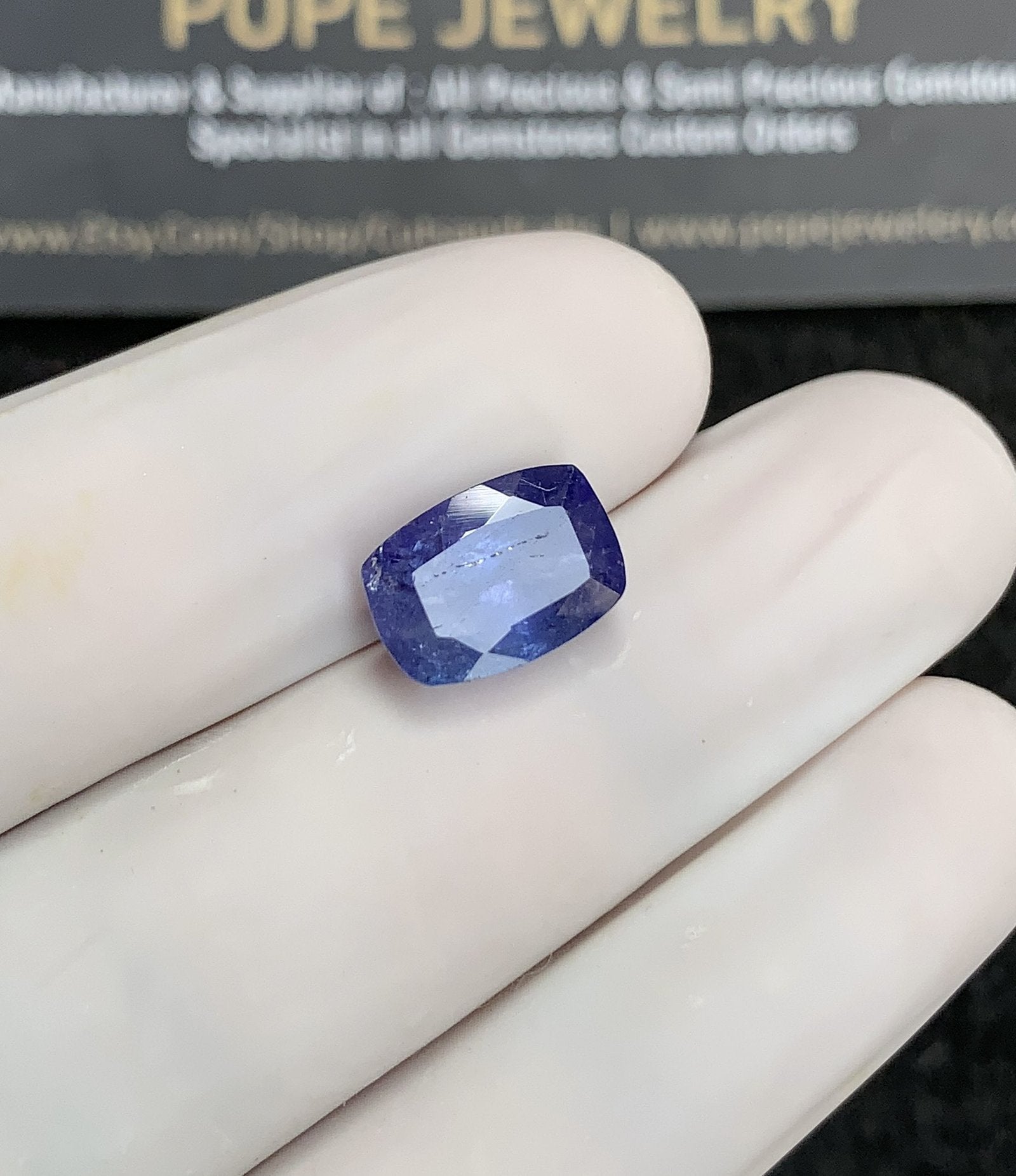 Natural Tanzanite Gemstone Faceted Cut Rectangle Shape High Quality Loose Gemstones For Jewelry Making 11x8x4 Size 1 Pcs SM24704