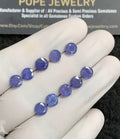 Natural Tanzanite Gemstone Faceted Cut Round Shape High Quality Loose Gemstones For Jewelry Making 6 MM 10 Pcs SM24708