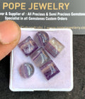 Natural Fluorite Gemstone Smooth Mix Shape Cabochon High Quality Loose Gemstones For Jewelry Making 9-10 MM Size 6 Pcs V4824