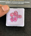 Natural Thailand Pink Sapphire Gemstone Rose Cut Fancy Shape Cabochon High Quality Loose Gemstones For Jewelry Making 10-12 MM Size 5 Pcs V4844