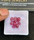 Natural Thailand Pink Sapphire Gemstone Smooth Oval Shape Cabochon High Quality Loose Gemstones For Jewelry Making 5-8 MM Size 8 Pcs V4847