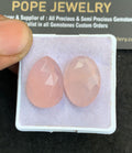 Natural Rose Quartz Gemstone Rose Cut Fancy Shape Cabochon High Quality Loose Gemstones For Jewelry Making 20-21 MM Size 2 Pcs V4854