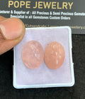 Natural Morganite Gemstone Hand Carved Oval Shape Cabochon High Quality Loose Gemstones For Jewelry Making 18-19 MM Size 2 Pcs V4857