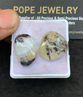 Natural Peru Opal Gemstone Smooth Fancy Shape Cabochon High Quality Loose Gemstones For Jewelry Making 21-22 MM Size 2 Pcs V4858