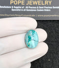 Natural Tibetan Turquoise Gemstone Smooth Oval Shape Cabochon High Quality Loose Gemstones For Jewelry Making 18x13x4 MM Size 1 Pc V2832