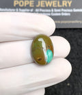 Natural Tibetan Turquoise Gemstone Smooth Oval Shape Cabochon High Quality Loose Gemstones For Jewelry Making 18x13x5 MM Size 1 Pc V2833