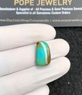 Natural Tibetan Turquoise Gemstone Smooth Fancy Shape Cabochon High Quality Loose Gemstones For Jewelry Making 17x10x5 MM Size 1 Pc V2836