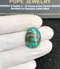 Natural Tibetan Turquoise Gemstone Smooth Oval Shape Cabochon High Quality Loose Gemstones For Jewelry Making 20x15x5 MM Size 1 Pc V2842