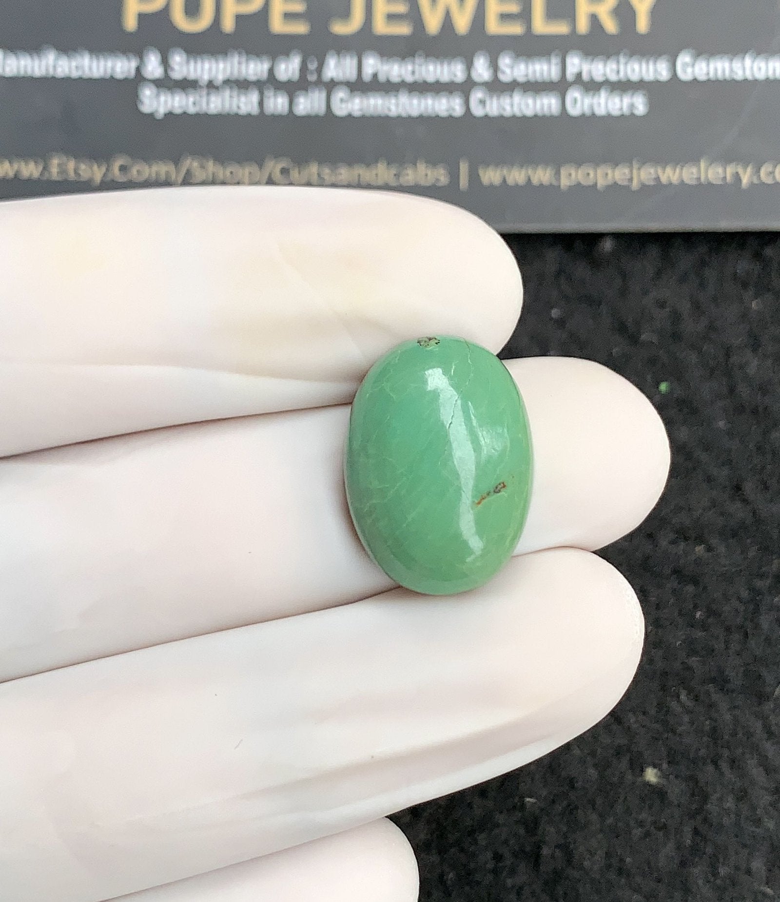 Natural Tibetan Turquoise Gemstone Smooth Oval Shape Cabochon High Quality Loose Gemstones For Jewelry Making 18x13x6 MM Size 1 Pc V2843