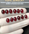 Natural Garnet Gemstone Smooth Oval Shape Cabochon High Quality Loose Gemstones For Jewelry Making 9x7 MM Size 12 Pc V2867