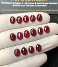Natural Garnet Gemstone Smooth Oval Shape Cabochon High Quality Loose Gemstones For Jewelry Making 8x6 MM Size 15 Pc V2868