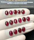 Natural Garnet Gemstone Smooth Oval Shape Cabochon High Quality Loose Gemstones For Jewelry Making 7-8 MM Size 15 Pc V2869