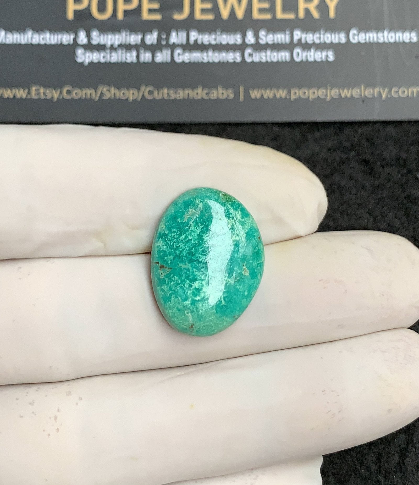 Natural Tibetan Turquoise Gemstone Smooth Fancy Shape Cabochon High Quality Loose Gemstones For Jewelry Making 22x17x4 MM Size V2885