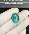 Natural Tibetan Turquoise Gemstone Smooth Oval Shape Cabochon High Quality Loose Gemstones For Jewelry Making 20x15x6 MM Size V2887