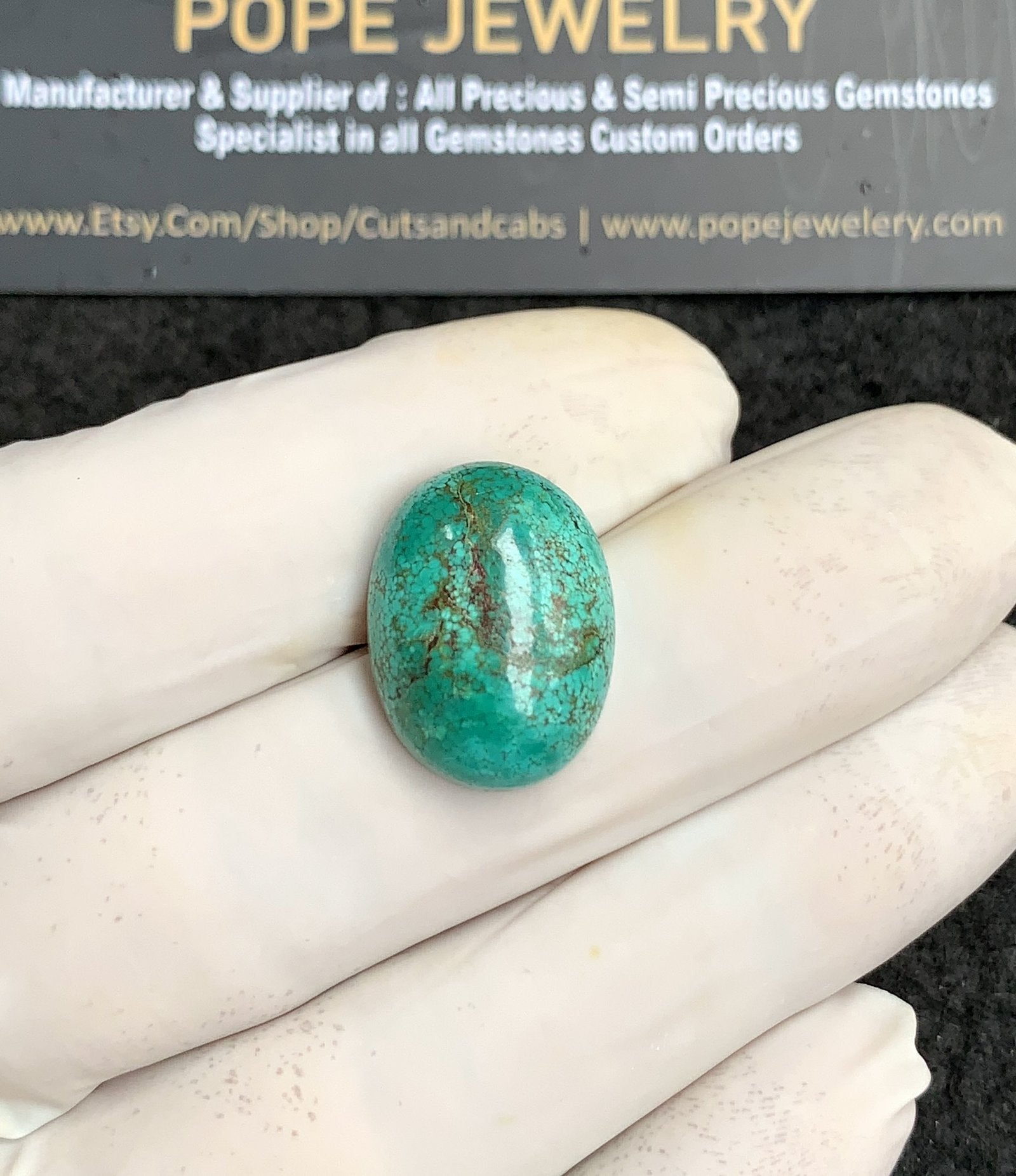 Natural Tibetan Turquoise Gemstone Smooth Oval Shape Cabochon High Quality Loose Gemstones For Jewelry Making 20x15x7 MM Size V2889