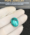 Natural Tibetan Turquoise Gemstone Smooth Oval Shape Cabochon High Quality Loose Gemstones For Jewelry Making 20x15x6 MM Size V2891