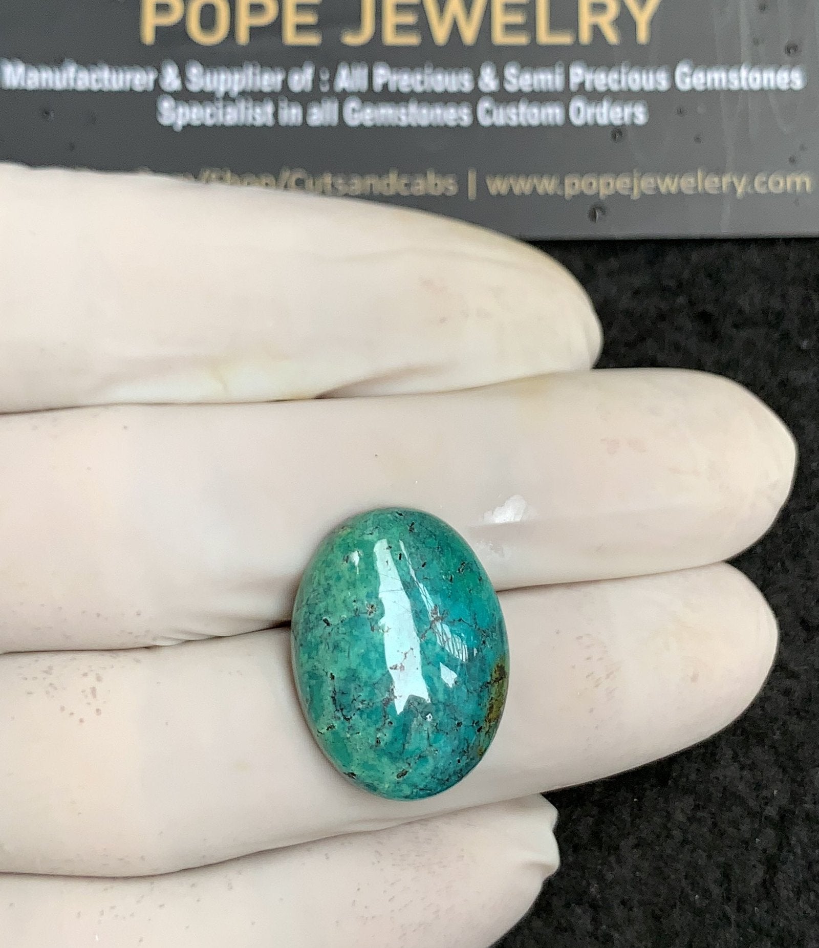 Natural Tibetan Turquoise Gemstone Smooth Oval Shape Cabochon High Quality Loose Gemstones For Jewelry Making 23x17x6 MM Size V2892