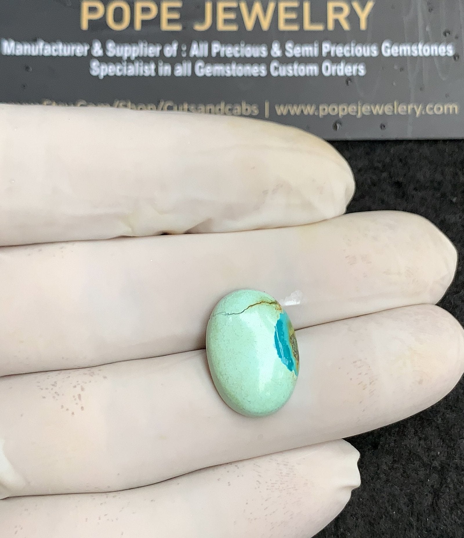 Natural Tibetan Turquoise Gemstone Smooth Oval Shape Cabochon High Quality Loose Gemstones For Jewelry Making 18x13x5 MM Size V2894