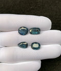 Natural Teal Green Kyanite Gemstone Faceted Cut Mix Shape 10-11 MM 4 Pcs Teal Green Kyanite High Quality Gemstone Wholesale gems SM24112