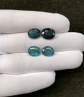 Natural Teal Green Kyanite Gemstone Faceted Cut Oval Shape 10-11 MM 4 Pcs Teal Green Kyanite High Quality Gemstone Wholesale gems SM24113
