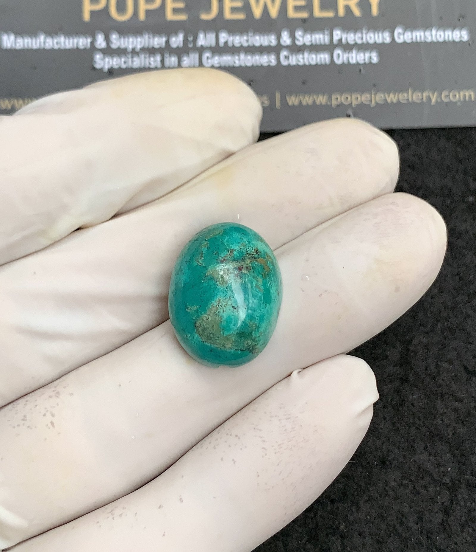 Natural Tibetan Turquoise Gemstone Smooth Oval Shape Cabochon High Quality Loose Gemstones For Jewelry Making 20x15x8 MM Size V2896