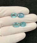 Natural Aqua Kyanite Gemstone Faceted Cut Oval Shape 10-11 MM 4 Pcs Aqua Kyanite High Quality Gemstone Wholesale gems SM24128