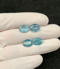 Natural Aqua Kyanite Gemstone Faceted Cut Oval Shape 10x8 MM 4 Pcs Aqua Kyanite High Quality Gemstone Wholesale gems SM24129