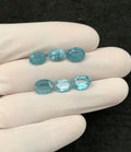 Natural Aqua Kyanite Gemstone Faceted Cut Oval Shape 8-9 MM 6 Pcs Aqua Kyanite High Quality Gemstone Wholesale gems SM24130