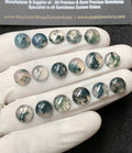 Natural Moss Agate Gemstone Smooth Round Shape Cabochon High Quality Loose Gemstones For Jewelry Making 8-9 MM Size 17 Pc V2947