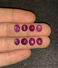Natural Star Ruby Gemstone Cabochon Smooth Fancy Shape 7-8 MM 8 Pcs Star Ruby High Quality Gemstone Cabochon Wholesale gems SM24171