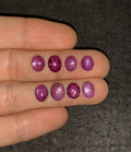 Natural Star Ruby Gemstone Cabochon Smooth Fancy Shape 7-8 MM 8 Pcs Star Ruby High Quality Gemstone Cabochon Wholesale gems SM24173
