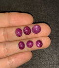 Natural Star Ruby Gemstone Cabochon Smooth Fancy Shape 8-9 MM 6 Pcs Star Ruby High Quality Gemstone Cabochon Wholesale gems SM24178