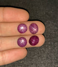 Natural Star Ruby Gemstone Cabochon Smooth Fancy Shape 10-11 MM 4 Pcs Star Ruby High Quality Gemstone Cabochon Wholesale gems SM24189