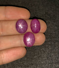 Natural Star Ruby Gemstone Cabochon Smooth Fancy Shape 14-15 MM 3 Pcs Star Ruby High Quality Gemstone Cabochon Wholesale gems SM24196