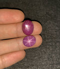 Natural Star Ruby Gemstone Cabochon Smooth Fancy Shape 13-15 MM 2 Pcs Star Ruby High Quality Gemstone Cabochon Wholesale gems SM24198