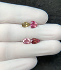 Natural Tourmaline Gemstone Faceted Cut Mix Shape High Quality Loose Gemstones For Jewelry Making 6-8 MM Size 4 Pcs SM24201