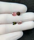 Natural Tourmaline Gemstone Faceted Cut Mix Shape High Quality Loose Gemstones For Jewelry Making 6-7 MM Size 4 Pcs SM24204