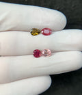 Natural Tourmaline Gemstone Faceted Cut Mix Shape High Quality Loose Gemstones For Jewelry Making 6-7 MM Size 4 Pcs SM24210