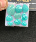 Natural Amazonite Gemstone Rose Cut Fancy Shape Cabochon High Quality Loose Gemstones For Jewelry Making 10-20 MM Size 9 Pcs V5129