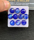 Natural Lapis Lazuli Doublet Gemstone Rose Cut Round Shape Cabochon High Quality Loose Gemstones For Jewelry Making 10 MM Size 10 Pcs V5135