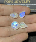 Natural Rainbow Moonstone Gemstone Faceted Cut Mix Shape High Quality Loose Gemstones For Jewelry Making 12-13 MM Size 4 Pcs SM24913